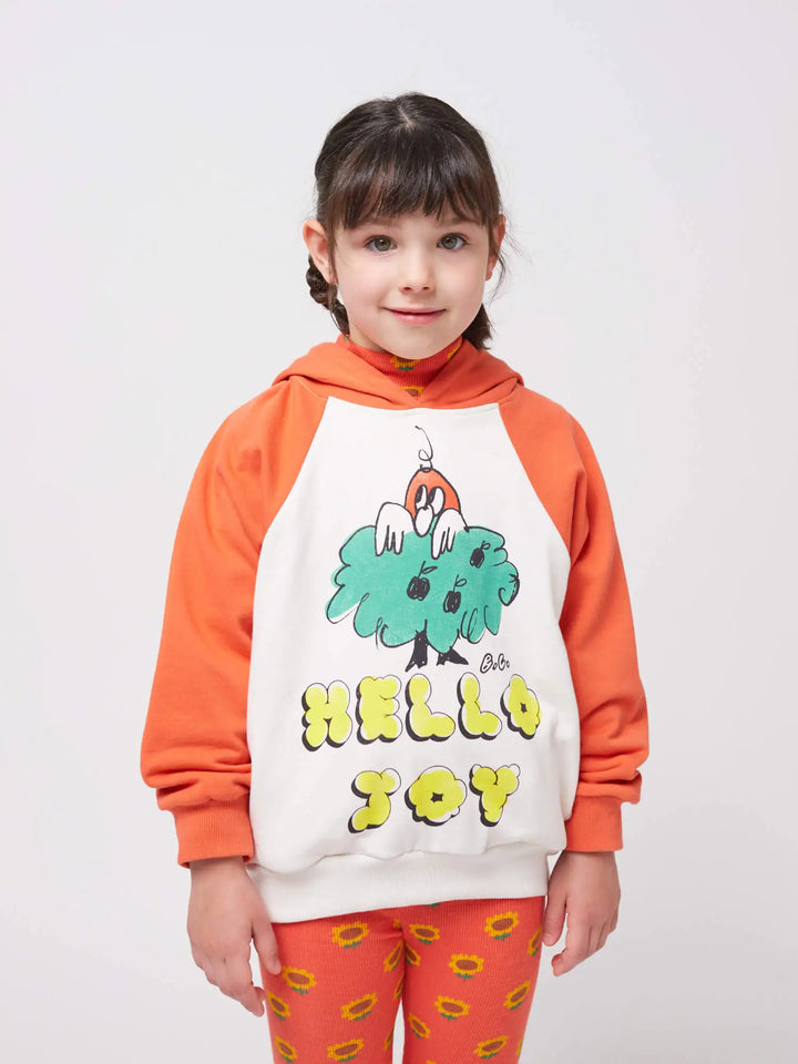 Hello Joy ranglan sleeves hoodie