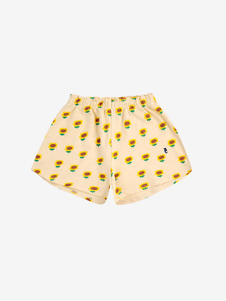 Sunflower all over shorts for Children | Bobo Choses