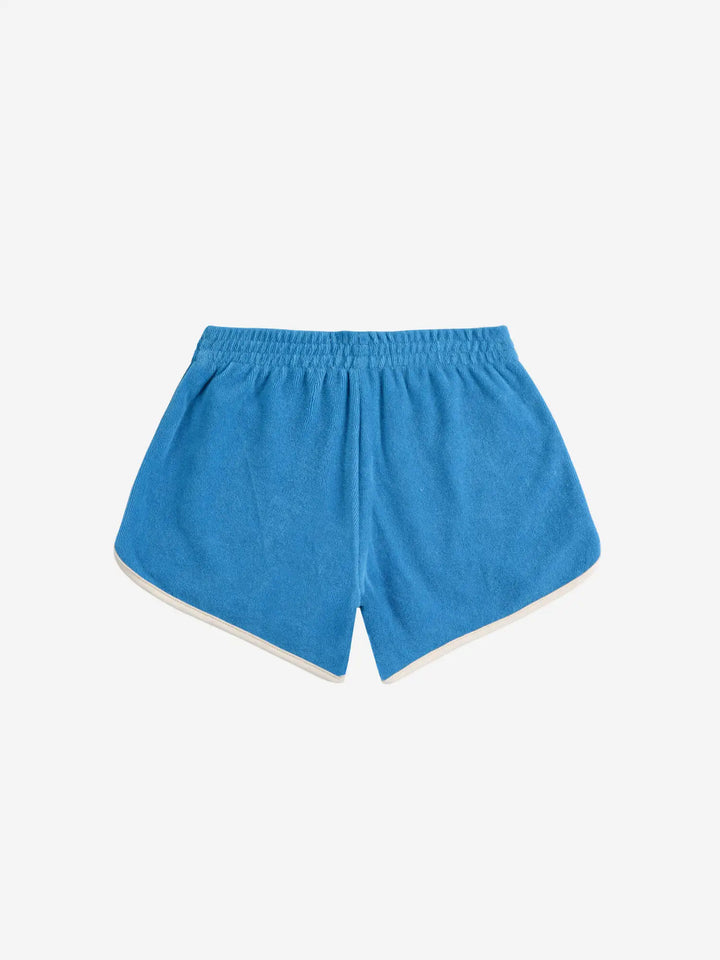 Frottee-Shorts Blau Color Block