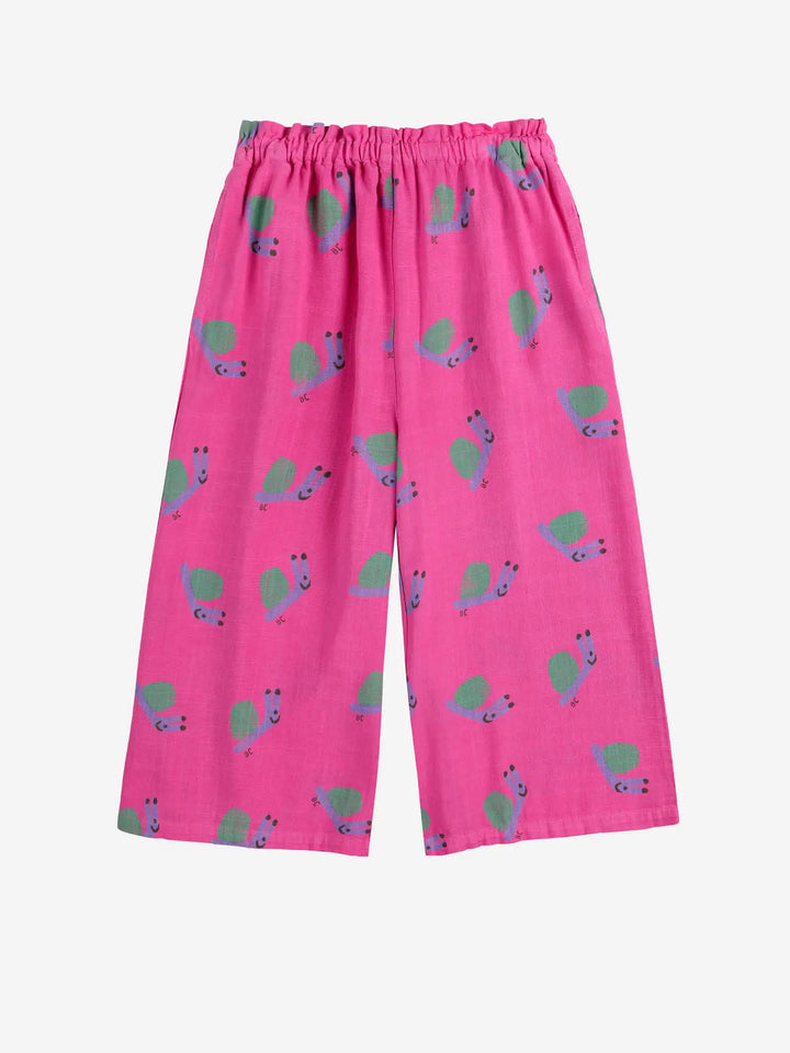 Funny Snail all over woven culotte pants