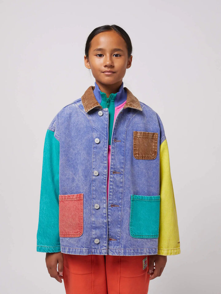 Veste en jean Color Block