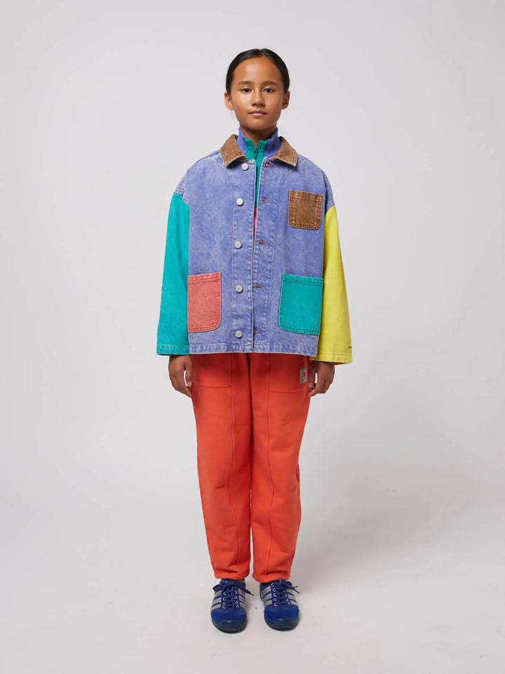 Color block 데님 재킷