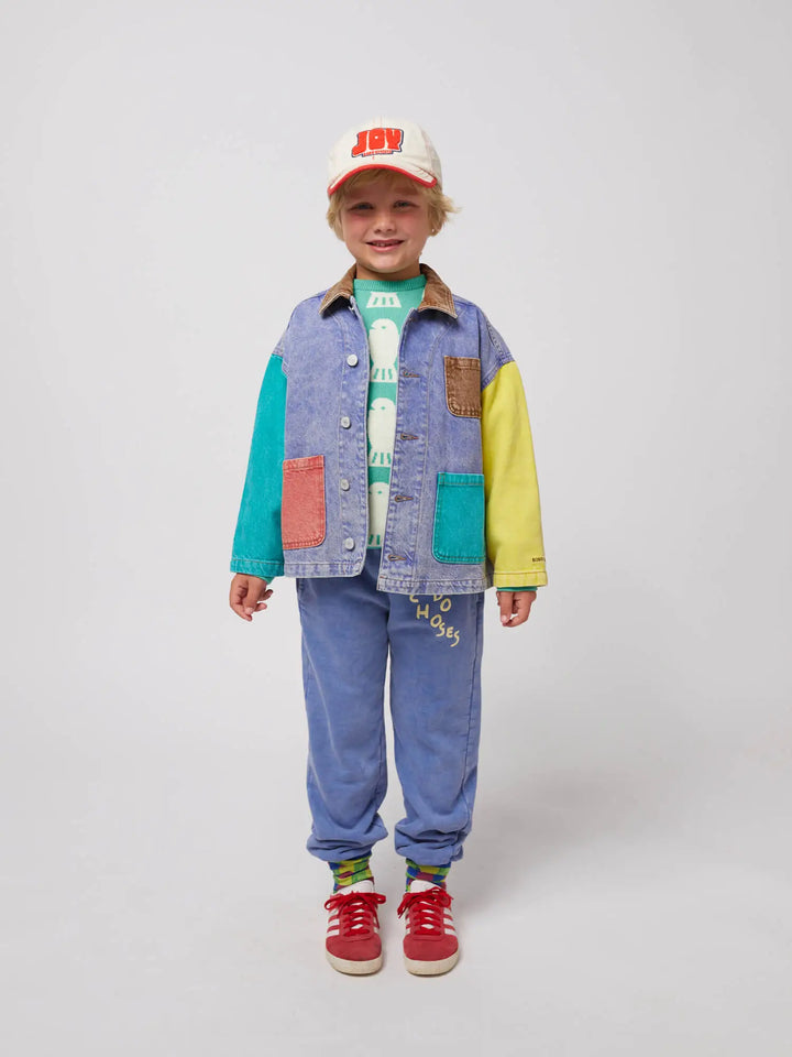 Color block 데님 재킷