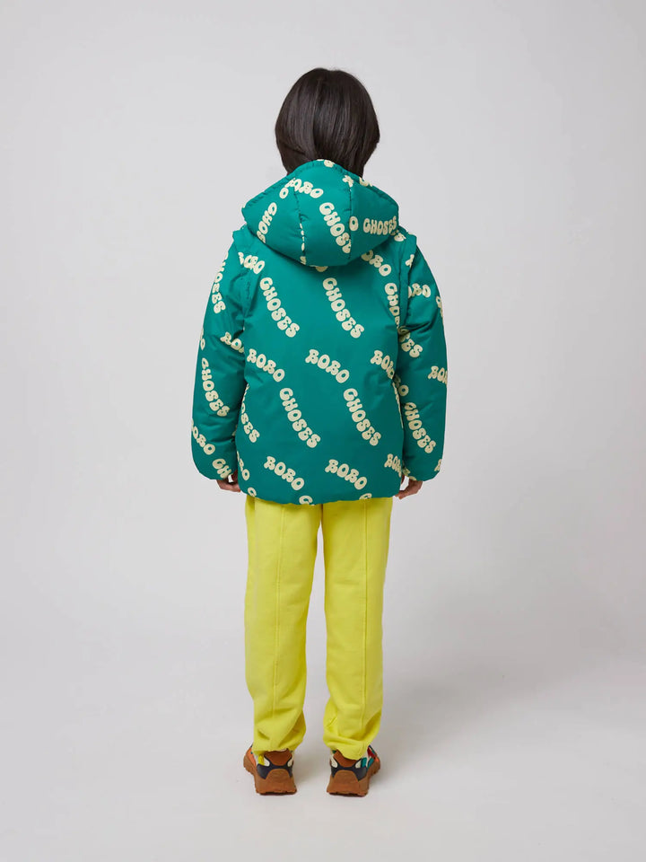 Wavy Bobo Choses all over light padded anorak