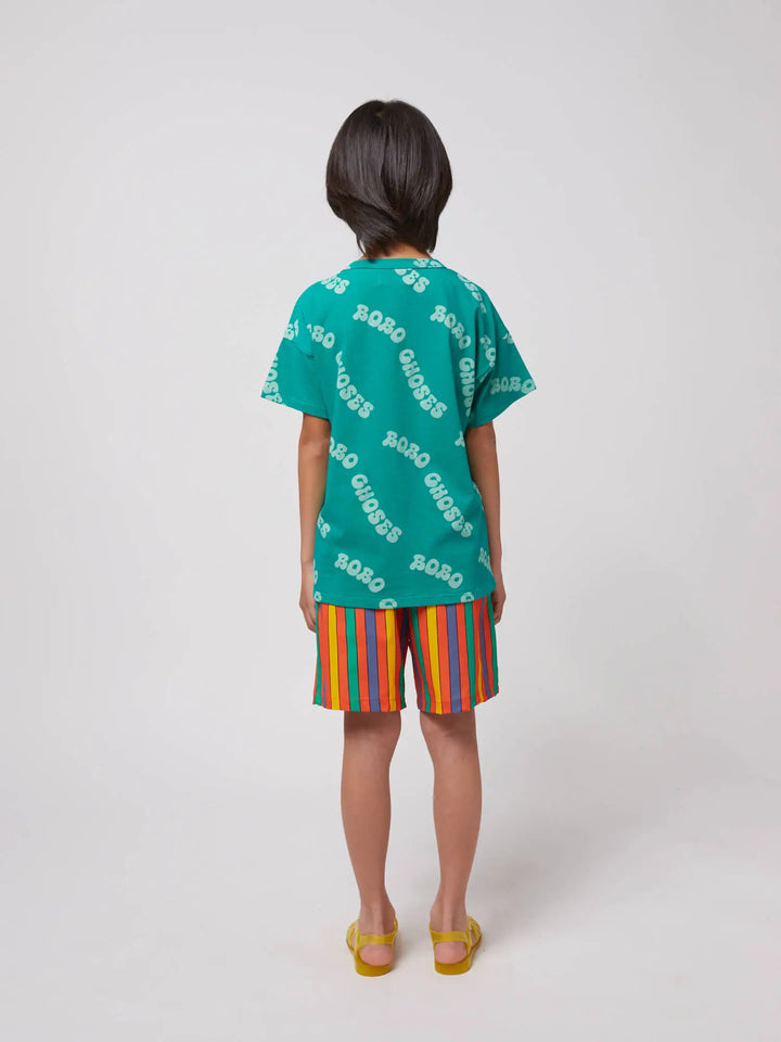 Multicolor Stripes woven shorts