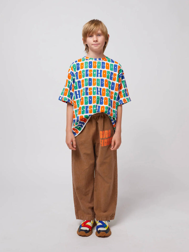 Multicolor Bobo Choses 전체 무늬 티셔츠