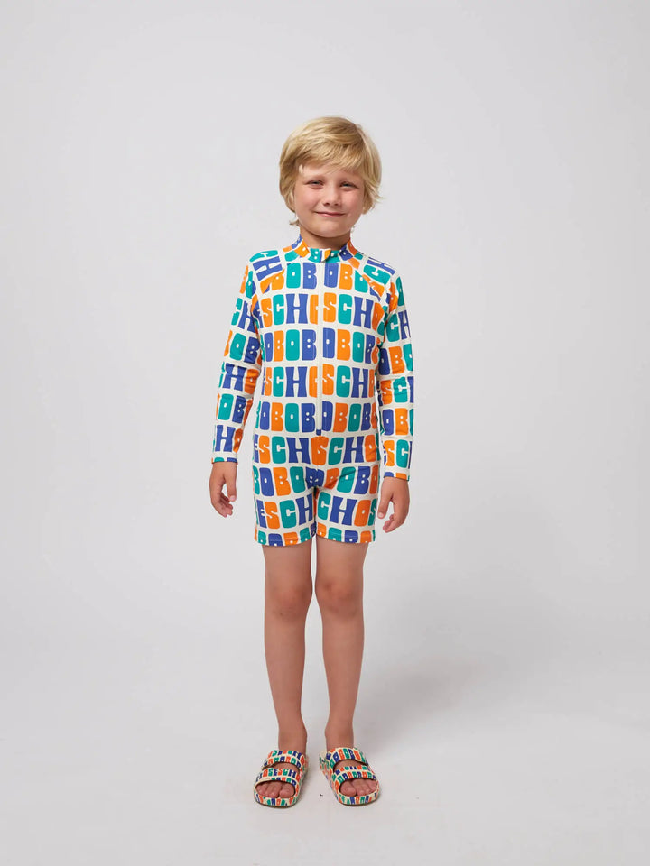 Multicolor Bobo Choses all over swim overall