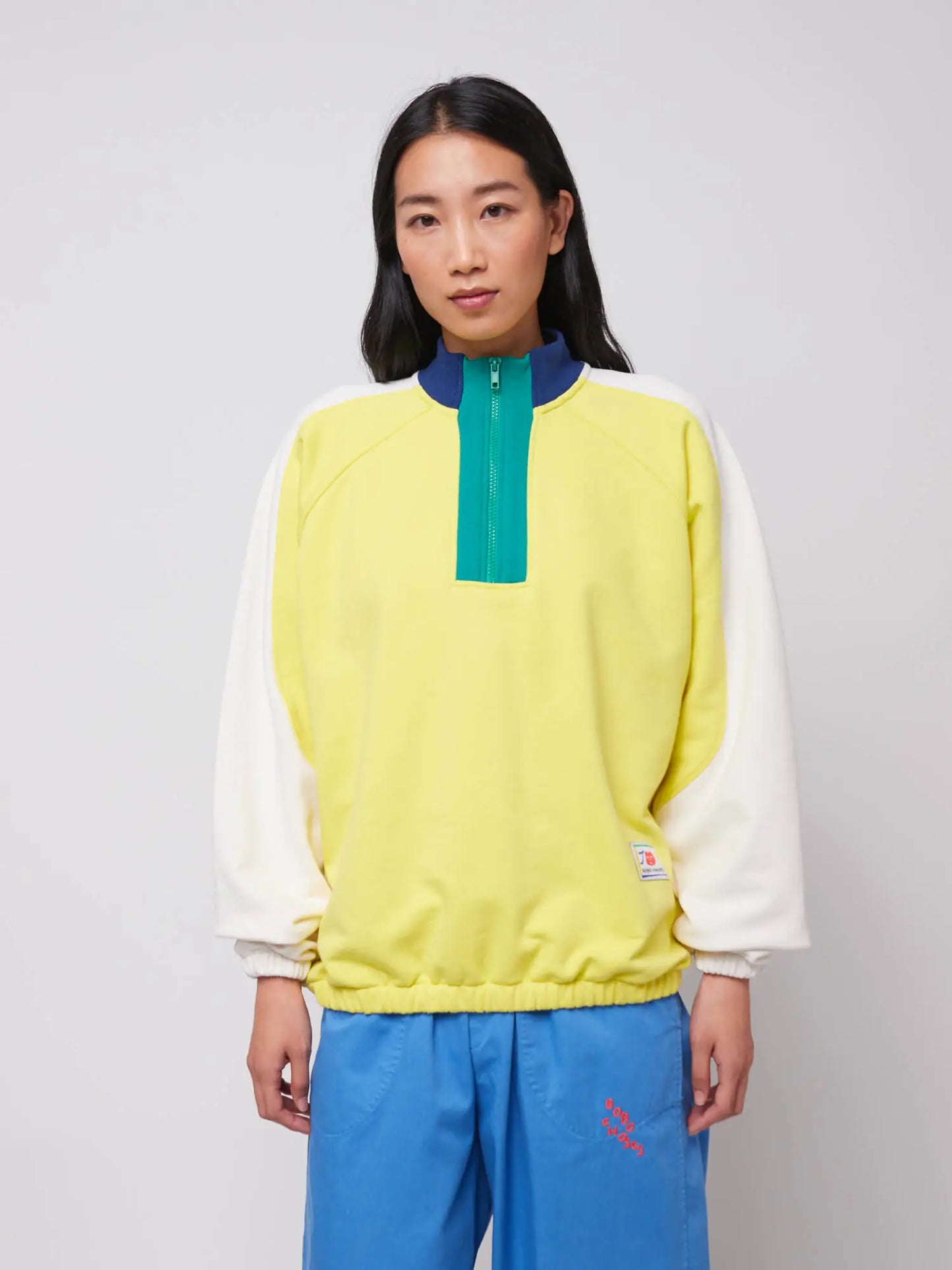 Color block relaxed sweatshirt