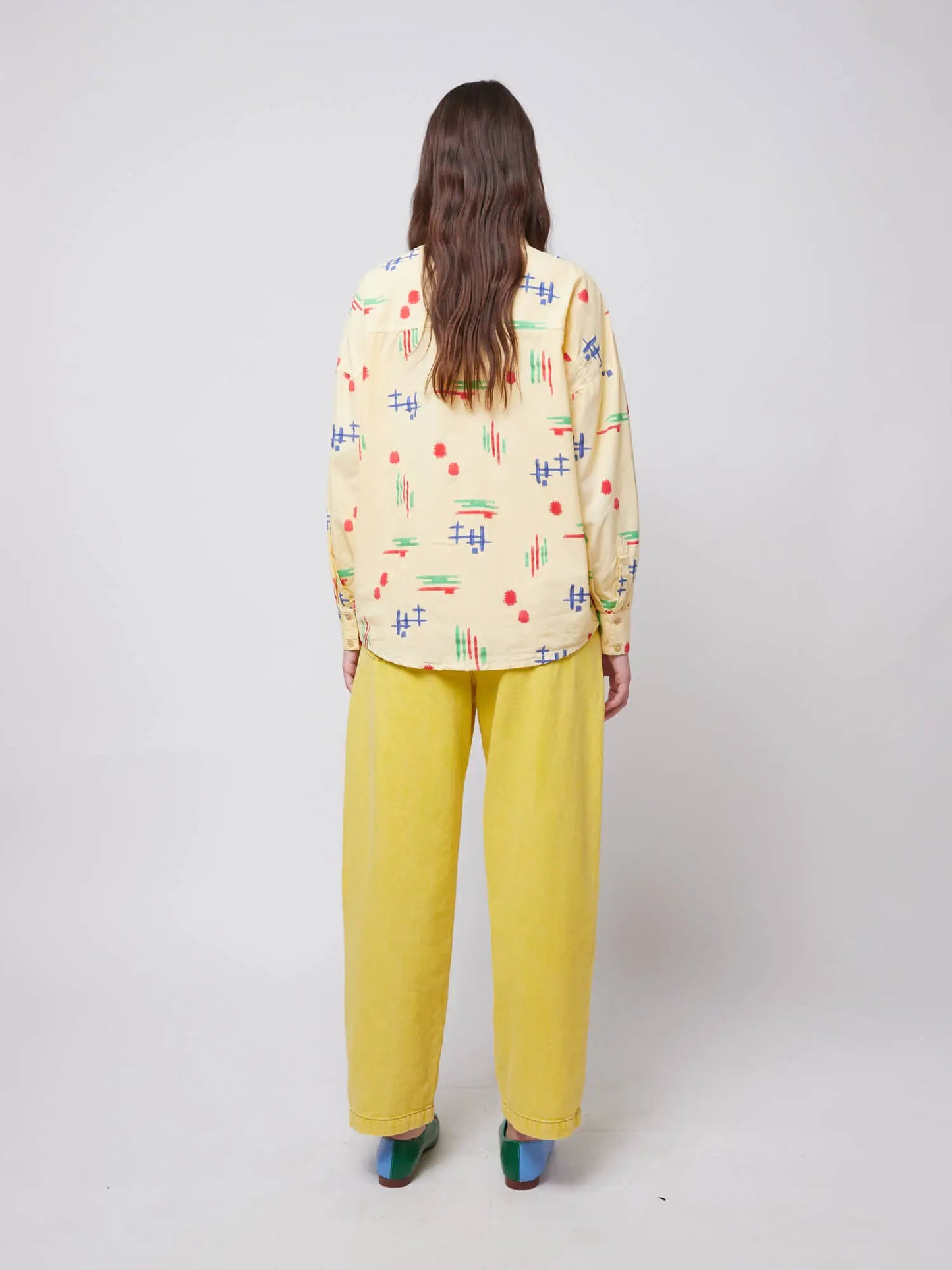 Multicolor print relaxed shirt