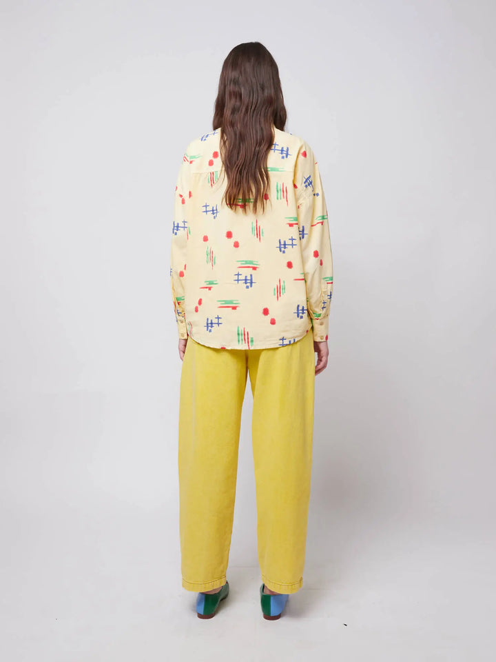 Multicolor print relaxed shirt
