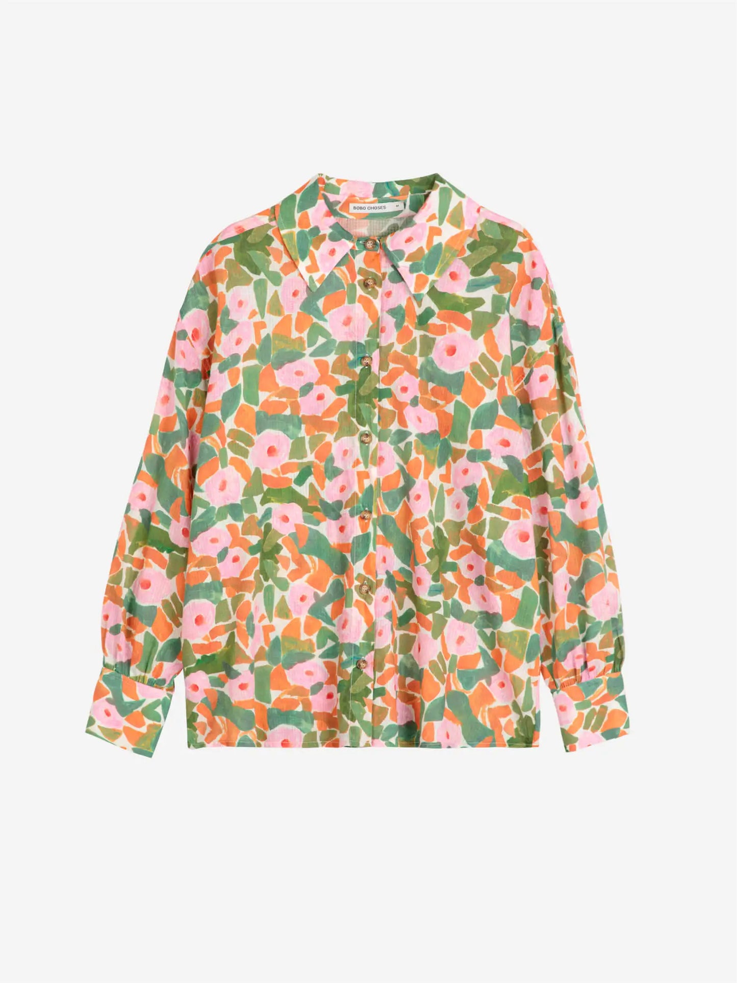 Floral print relaxed shirt