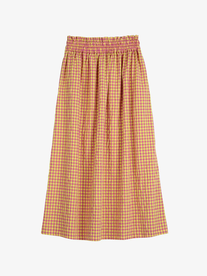 Falda evasé Vichy