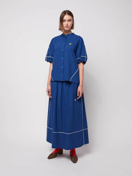 ● OPEN YY ● 25SS CONTRAST TRIM SKIRT OPEN YY