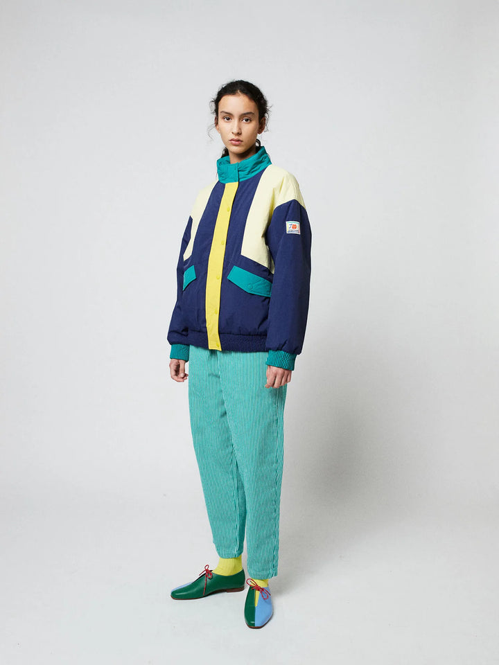Color block padded jacket