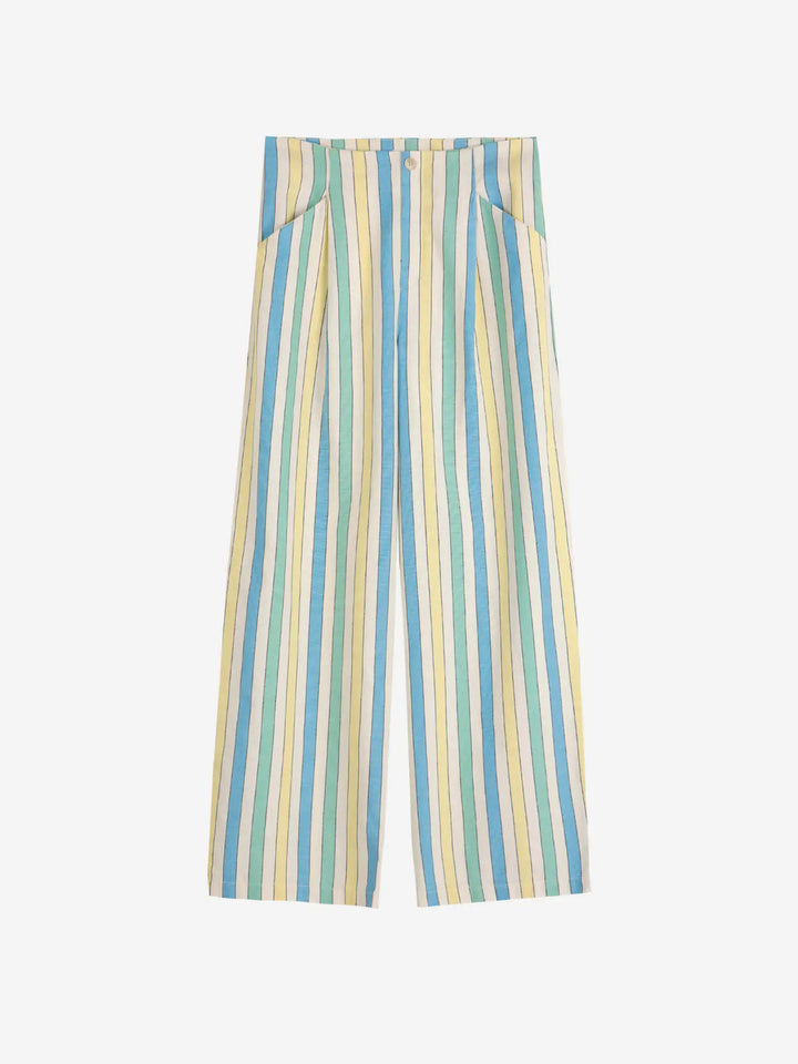 Pantalón plisado Multicolor Stripes