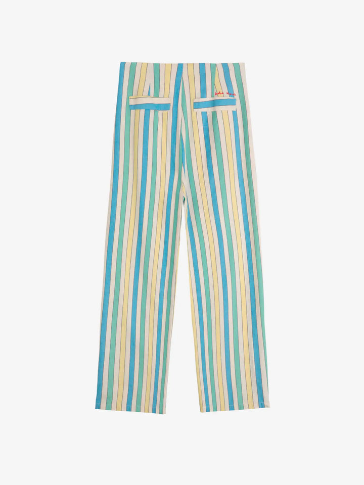 Pantalón plisado Multicolor Stripes