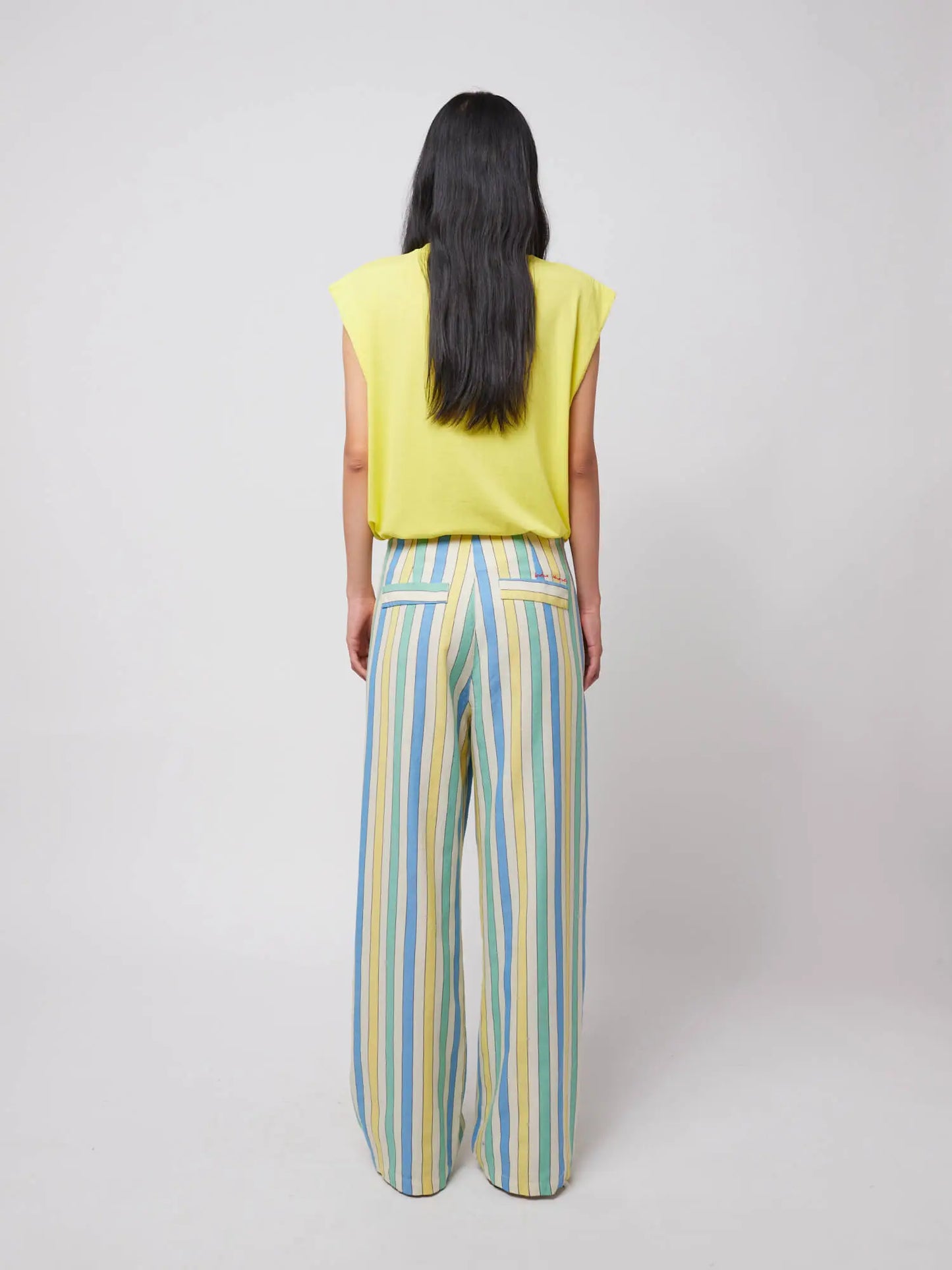 Multicolor Stripes pleated trousers