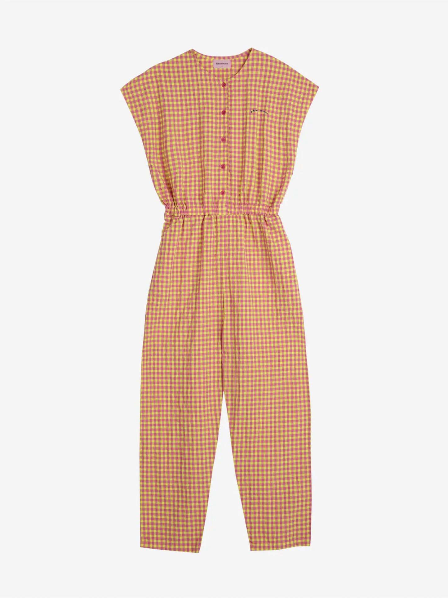 Vichy relaxed jumpsuit