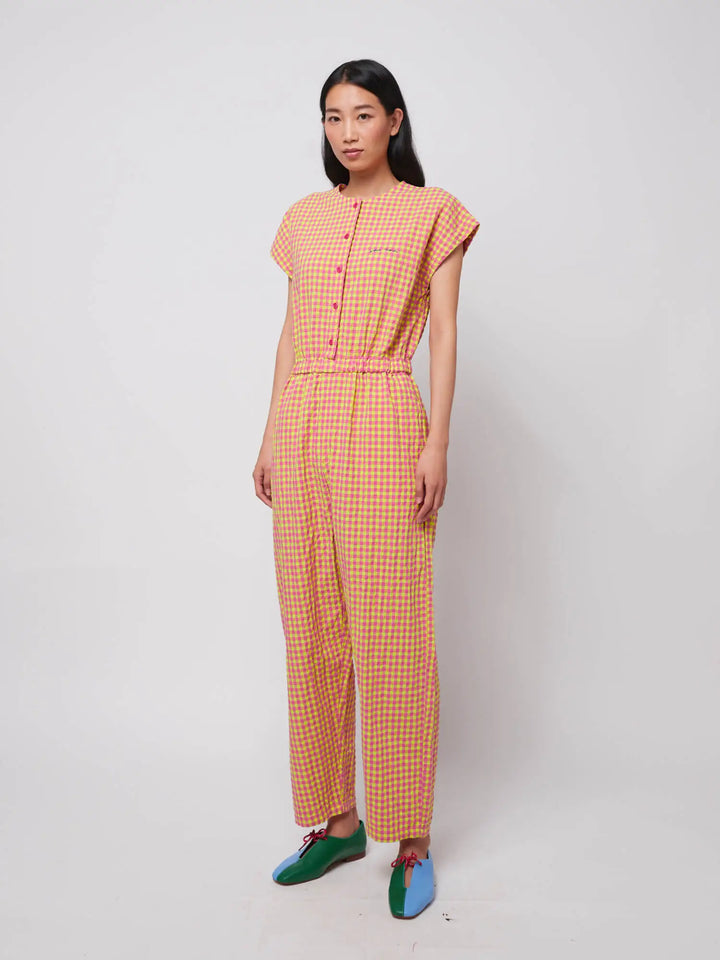 Vichy relaxed jumpsuit