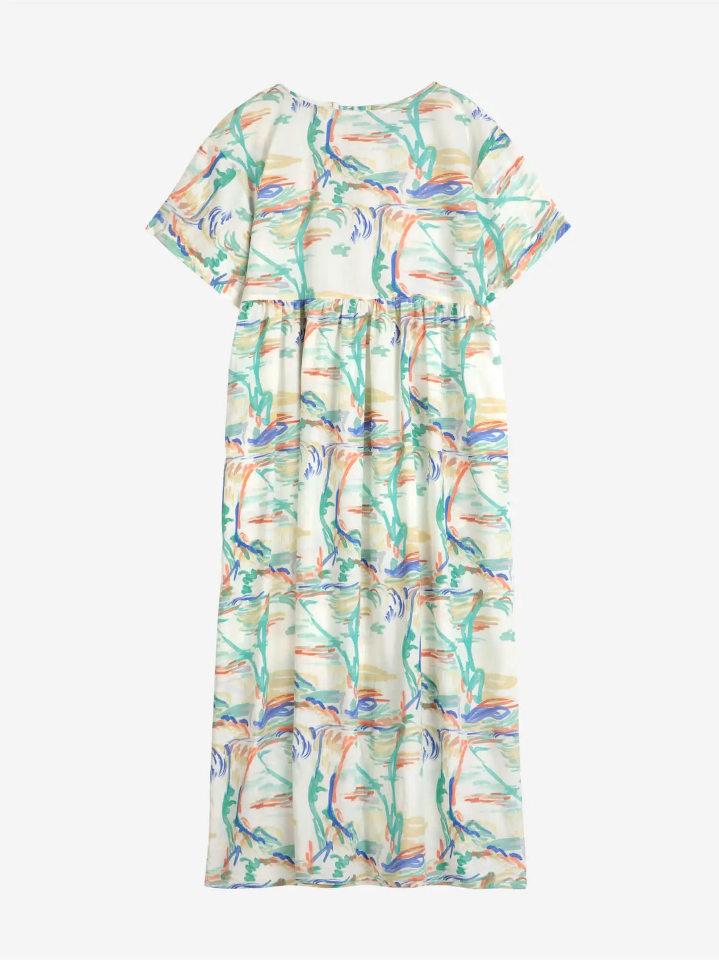 Vestido suelto estampado Spring Landscape