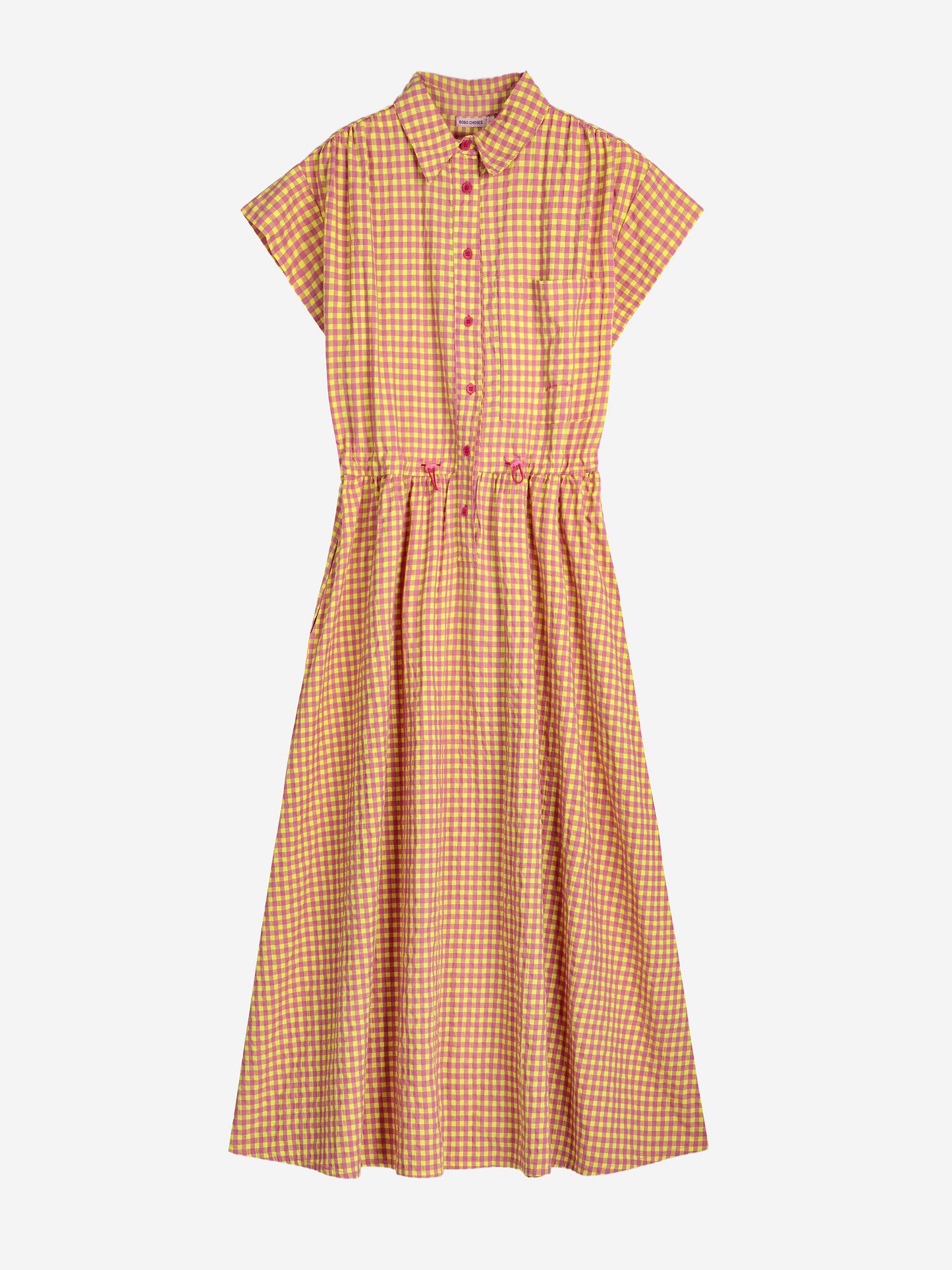 Vichy shirt dress