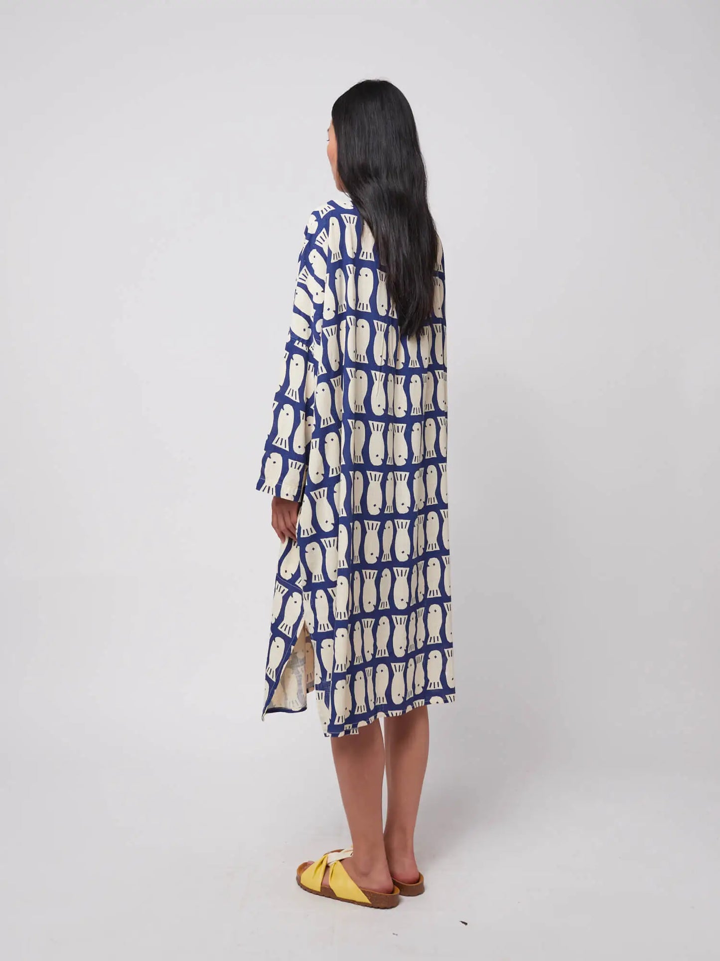 Lucky Fish print viscose tunic dress