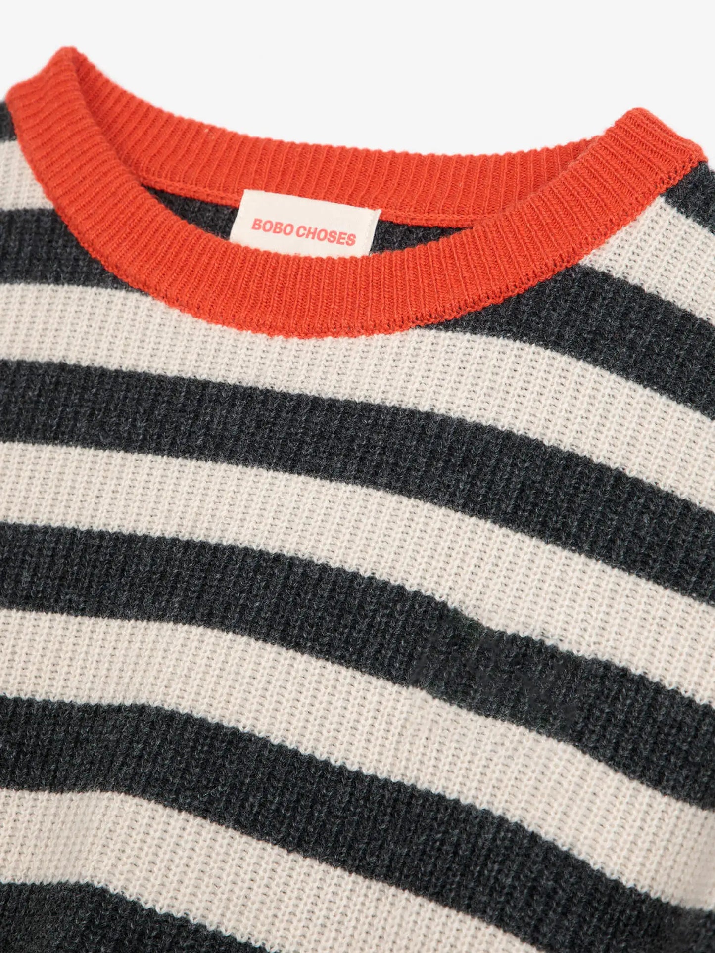 Striped wool blended jumper