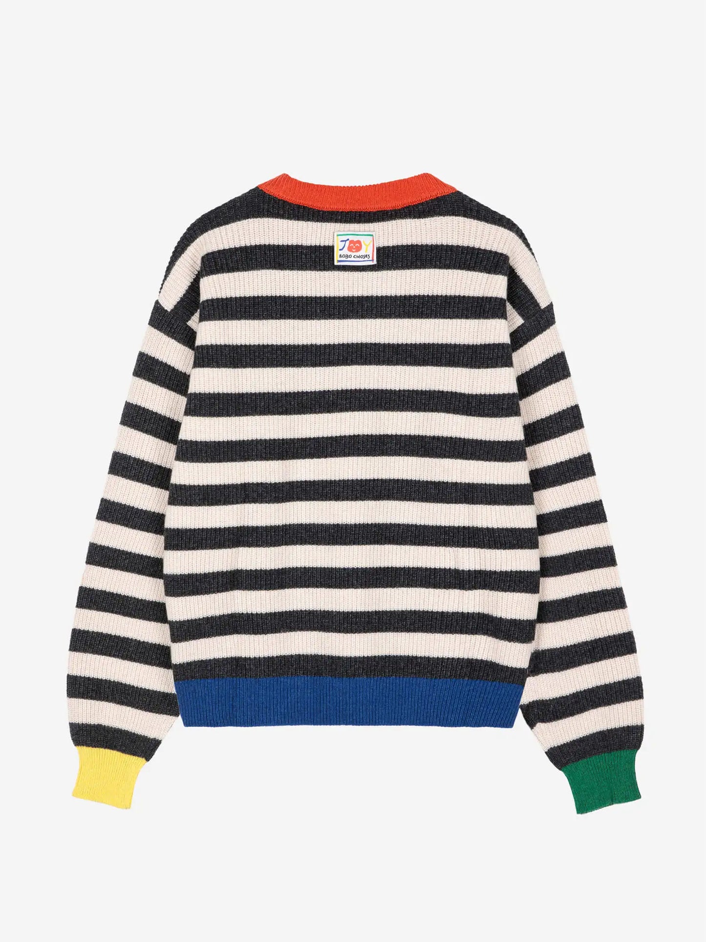 Striped wool blended jumper