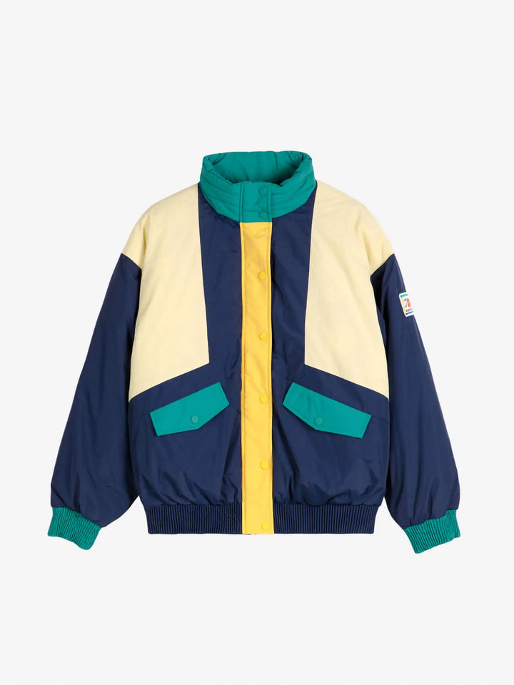 Color block padded jacket