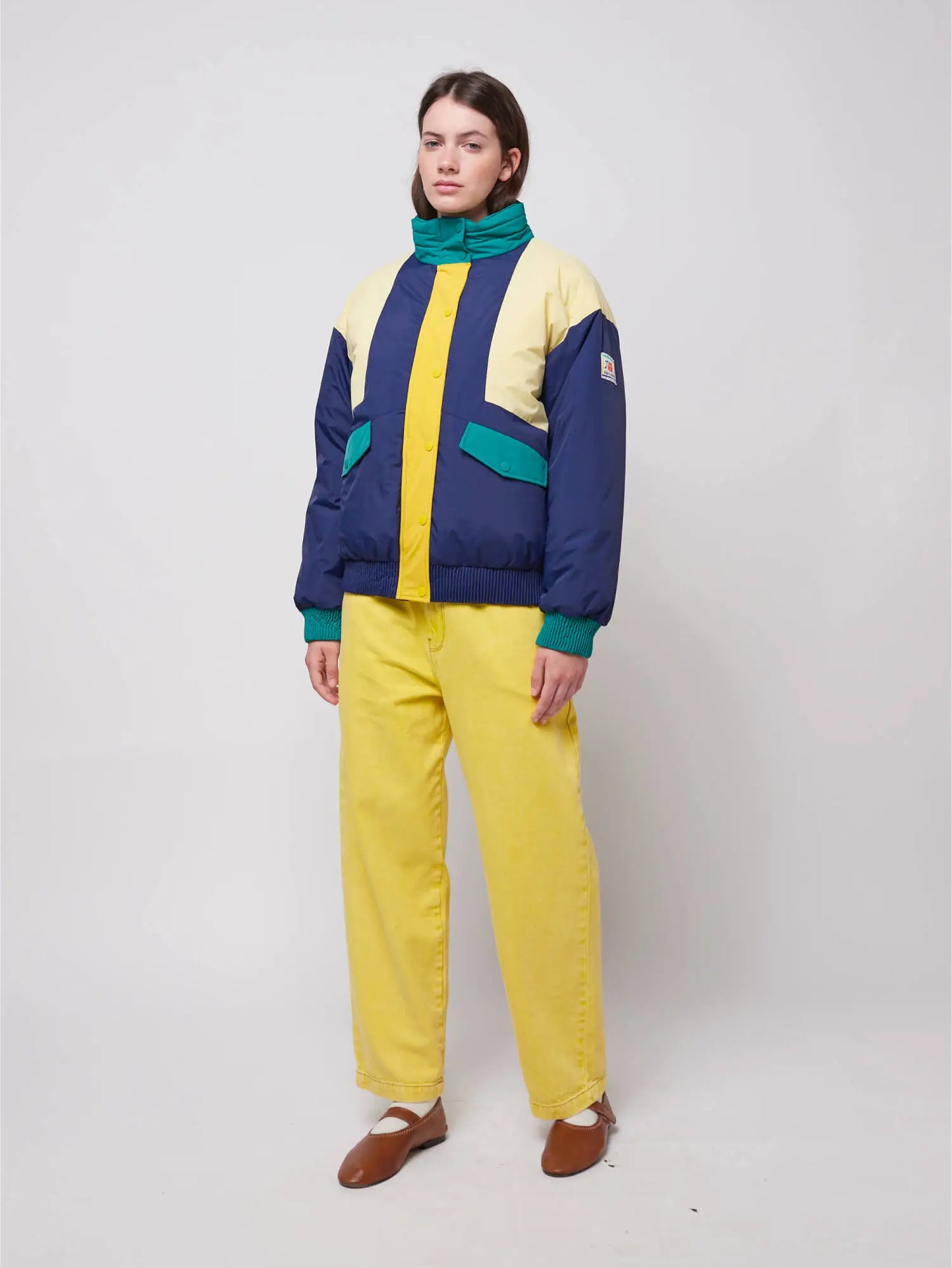 Color block padded jacket