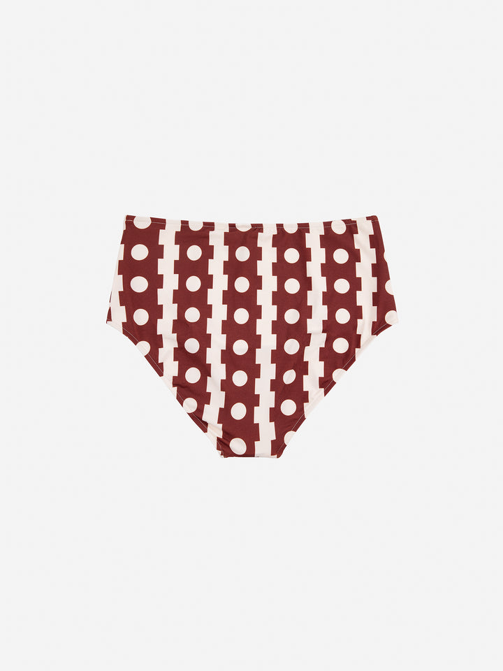 Geometric print bikini bottom