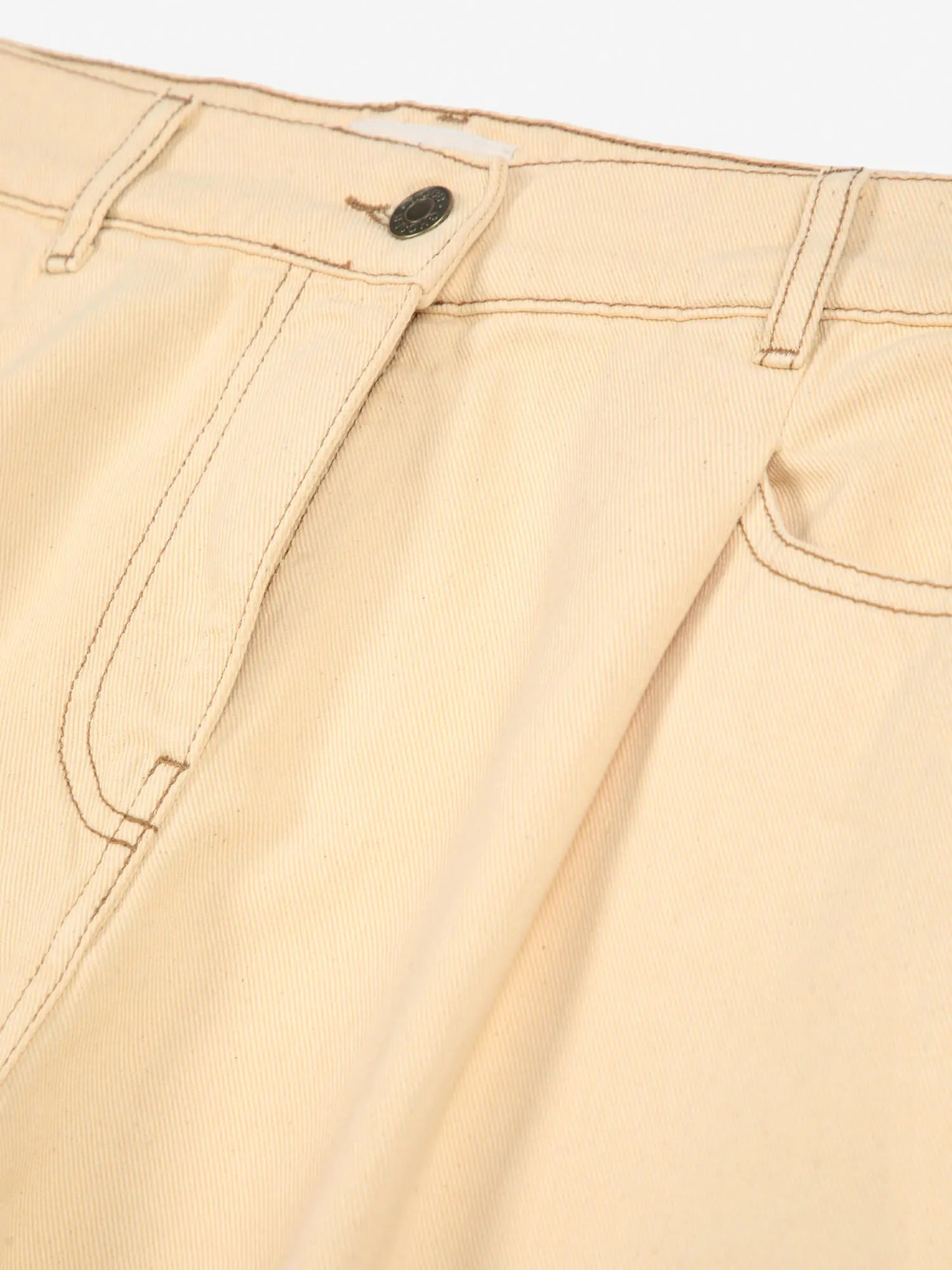 Falten-Bermudas aus Twill