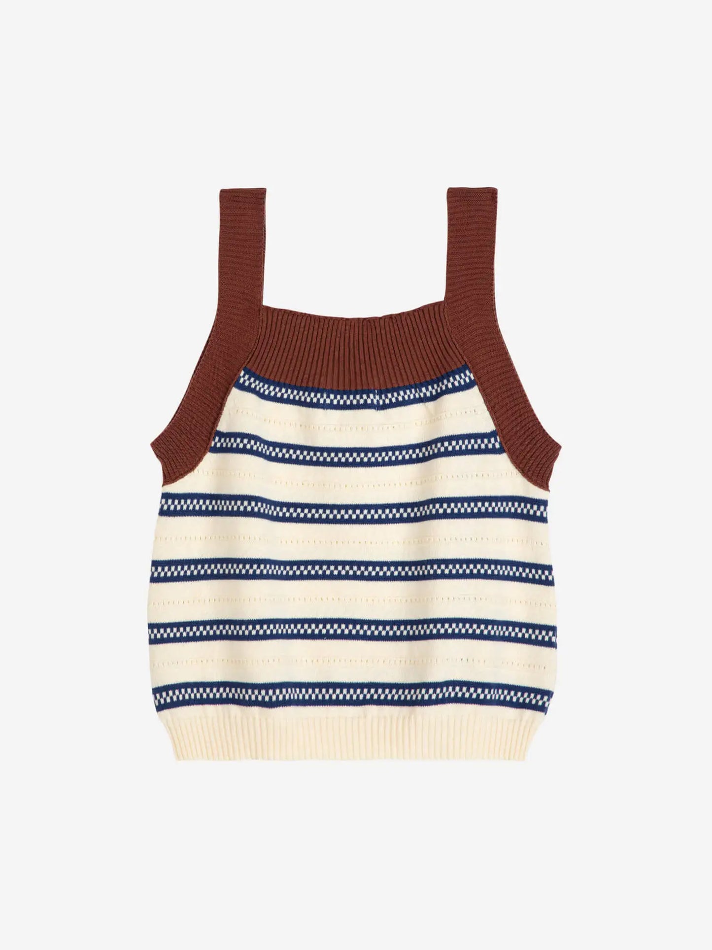 Stripes knitted tank top