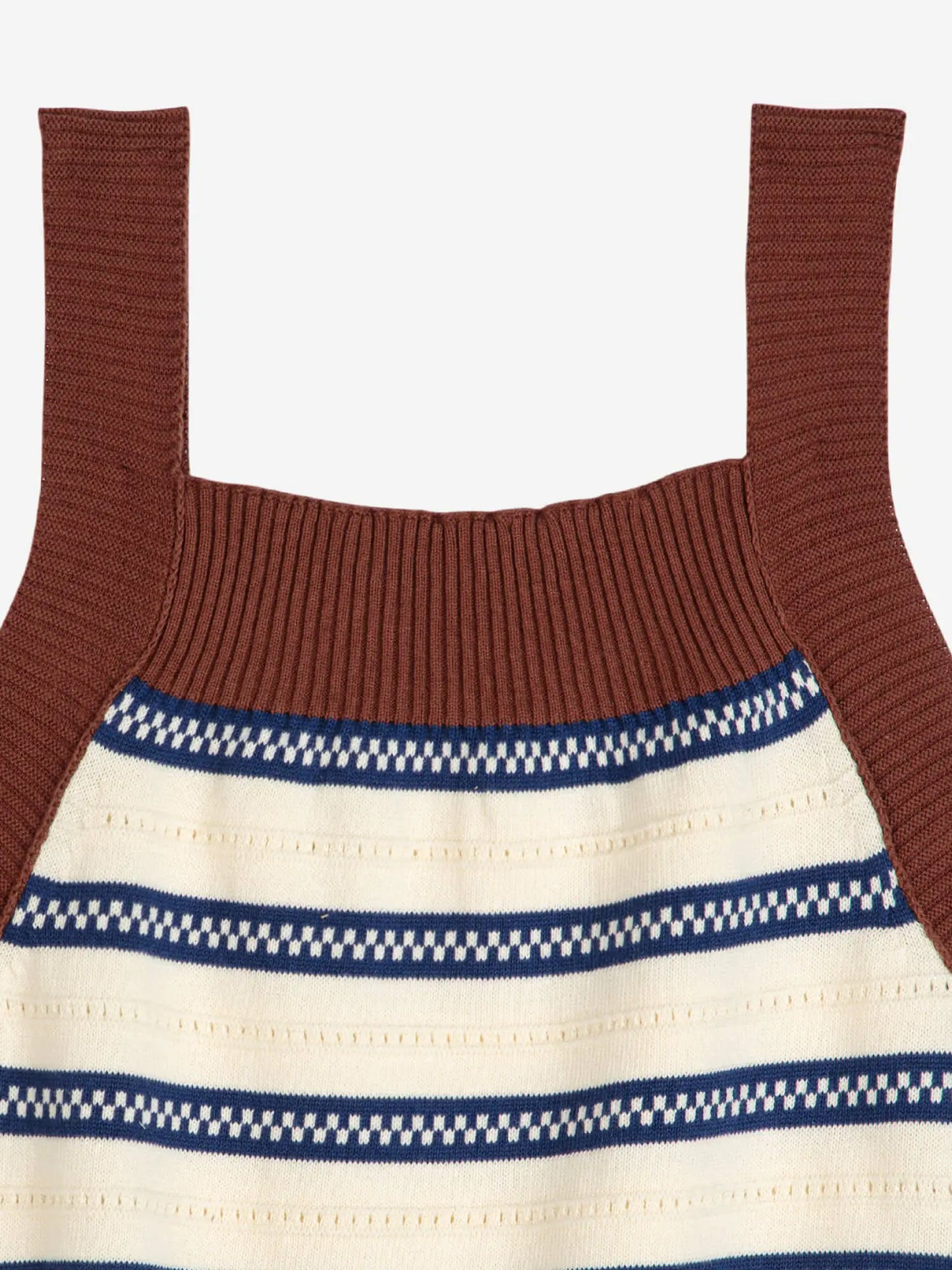 Stripes knitted tank top