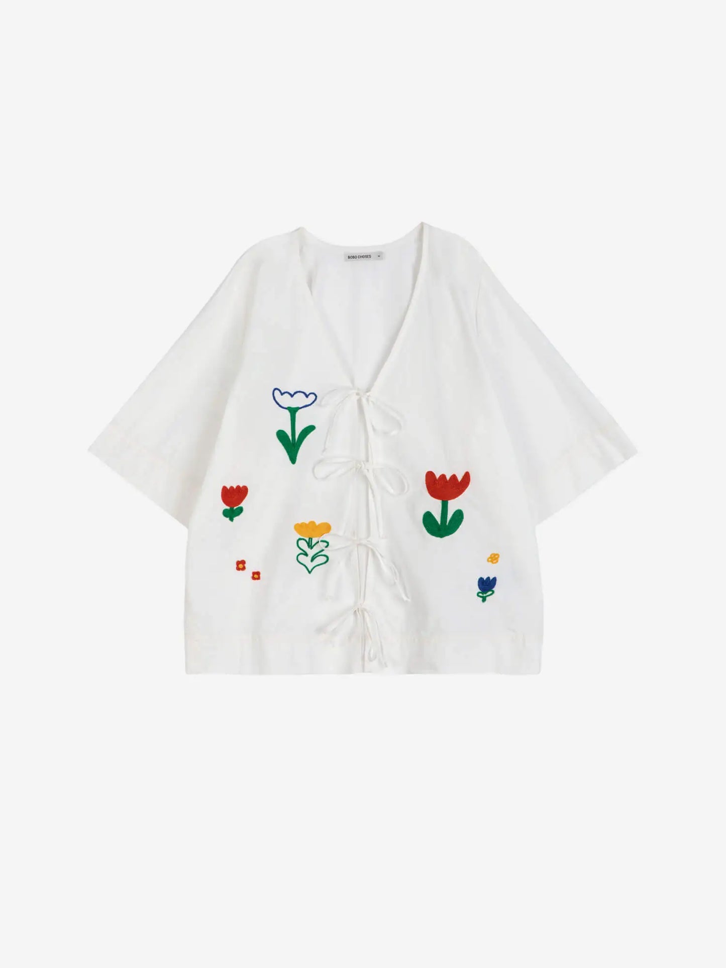 Blusa lazos bordados Garden