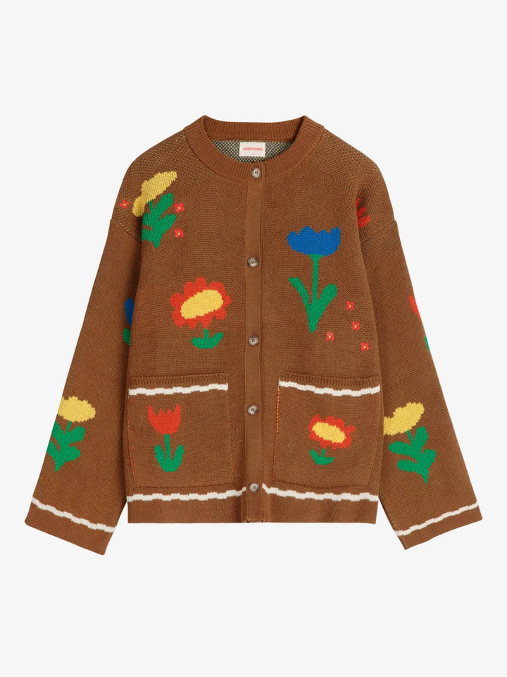 Garden Party texture cotton cardigan