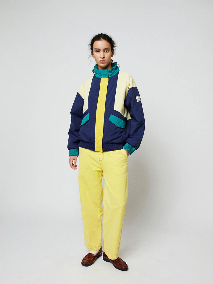 Color block padded jacket