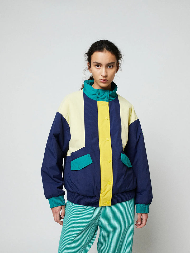 Color block padded jacket