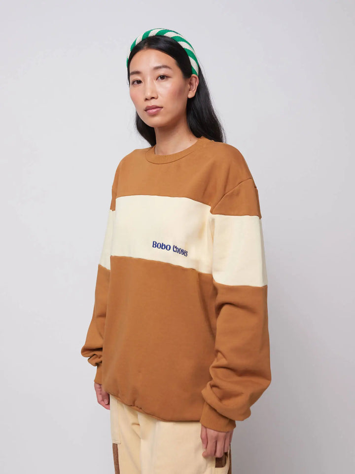 Color block unisex sweatshirt