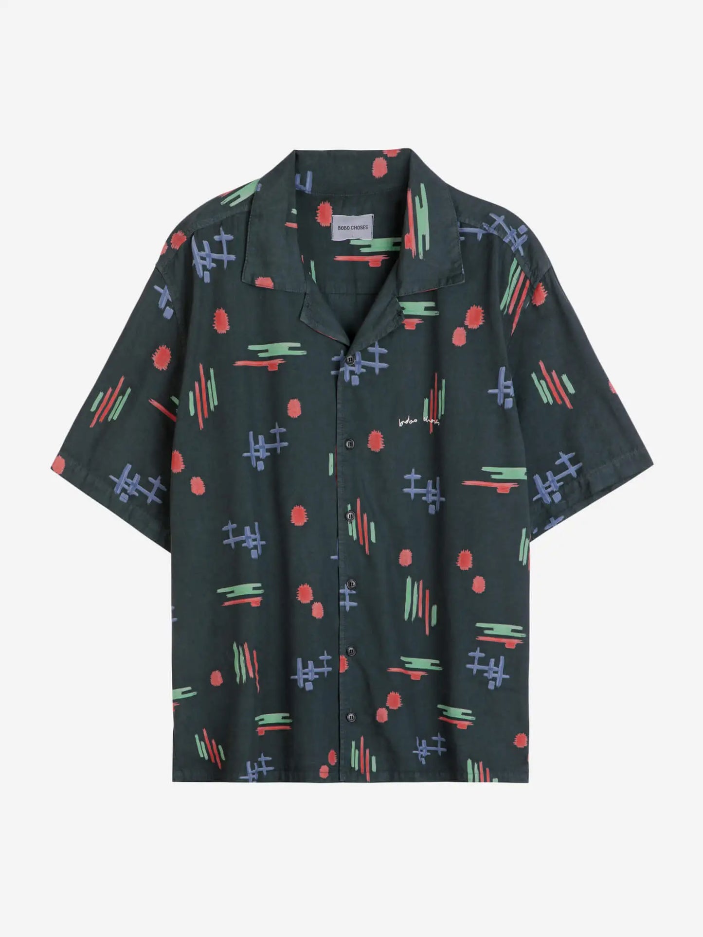 Camisa unisex estampada multicolor