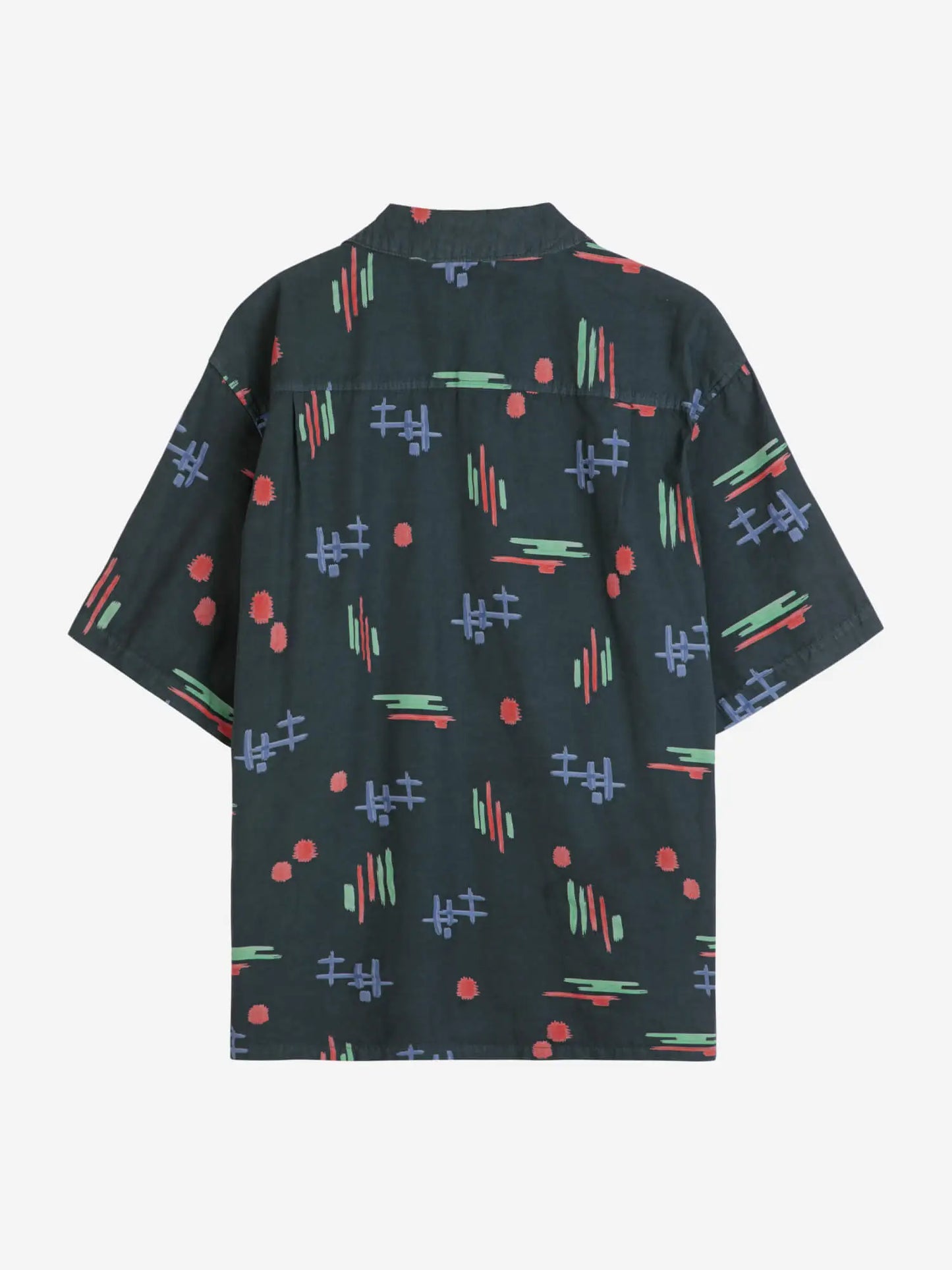 Camisa unisex estampada multicolor