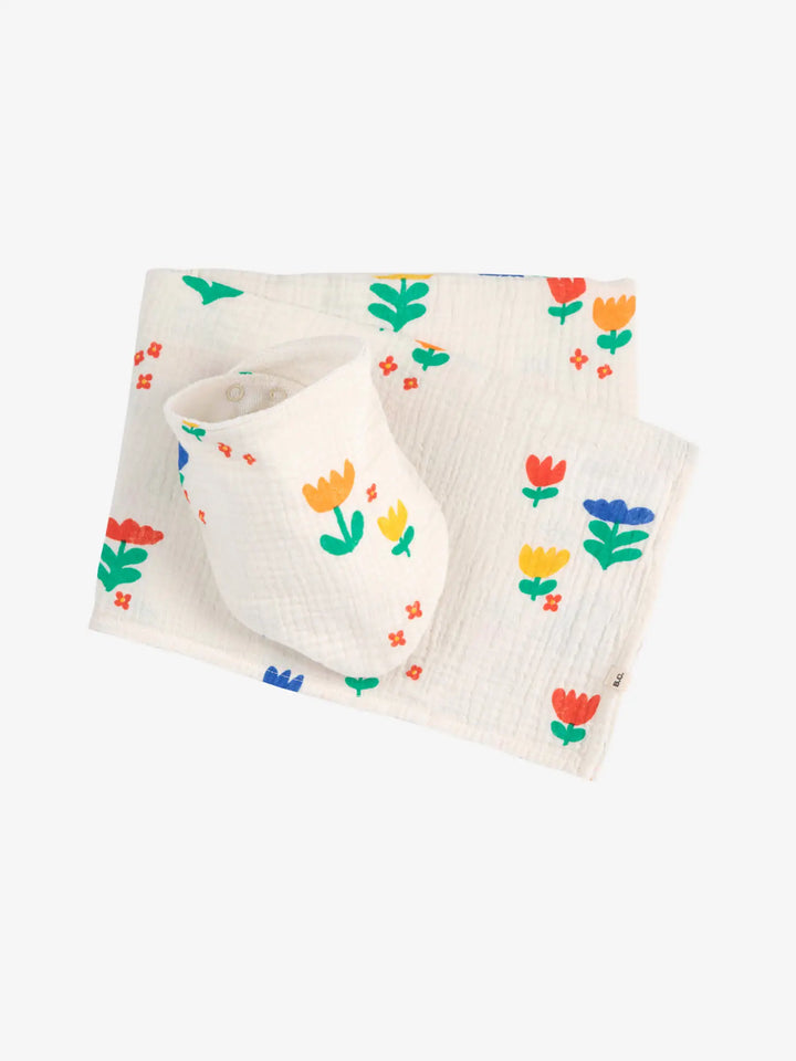 Garden Party all over muslin & bib set