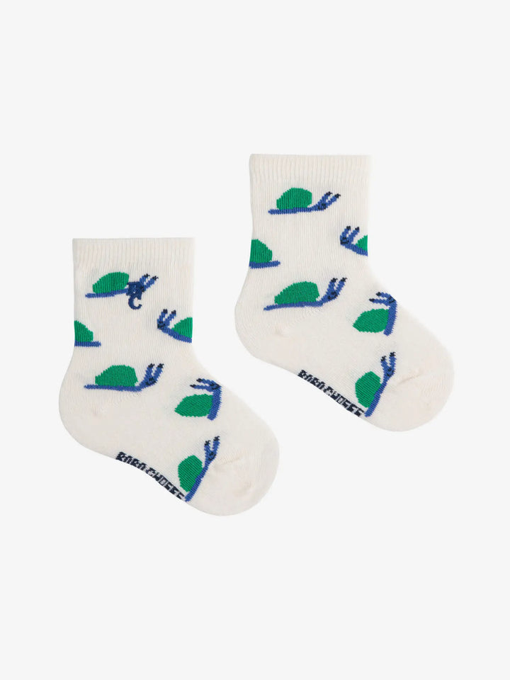 Kurze Socken Funny Snail Allover