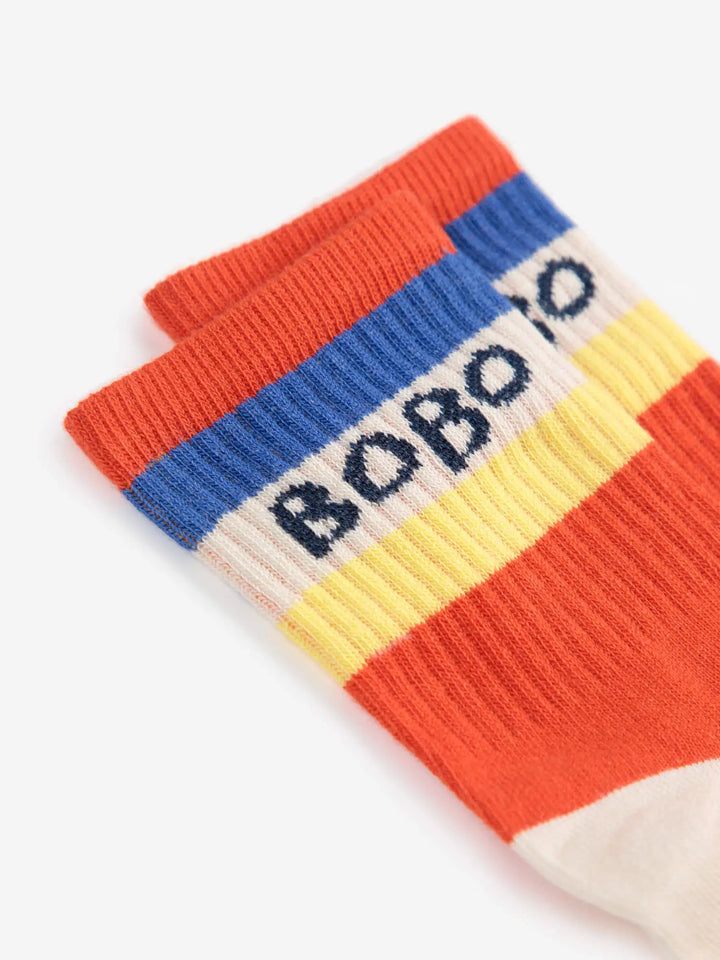 Bobo Choses 컬러 블록 쇼트 삭스