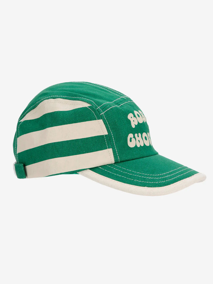 Green Stripes 캡 모자