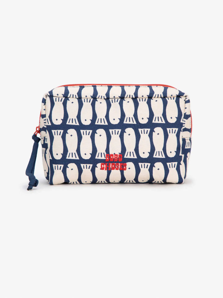 Pochette en coton print Lucky Fish