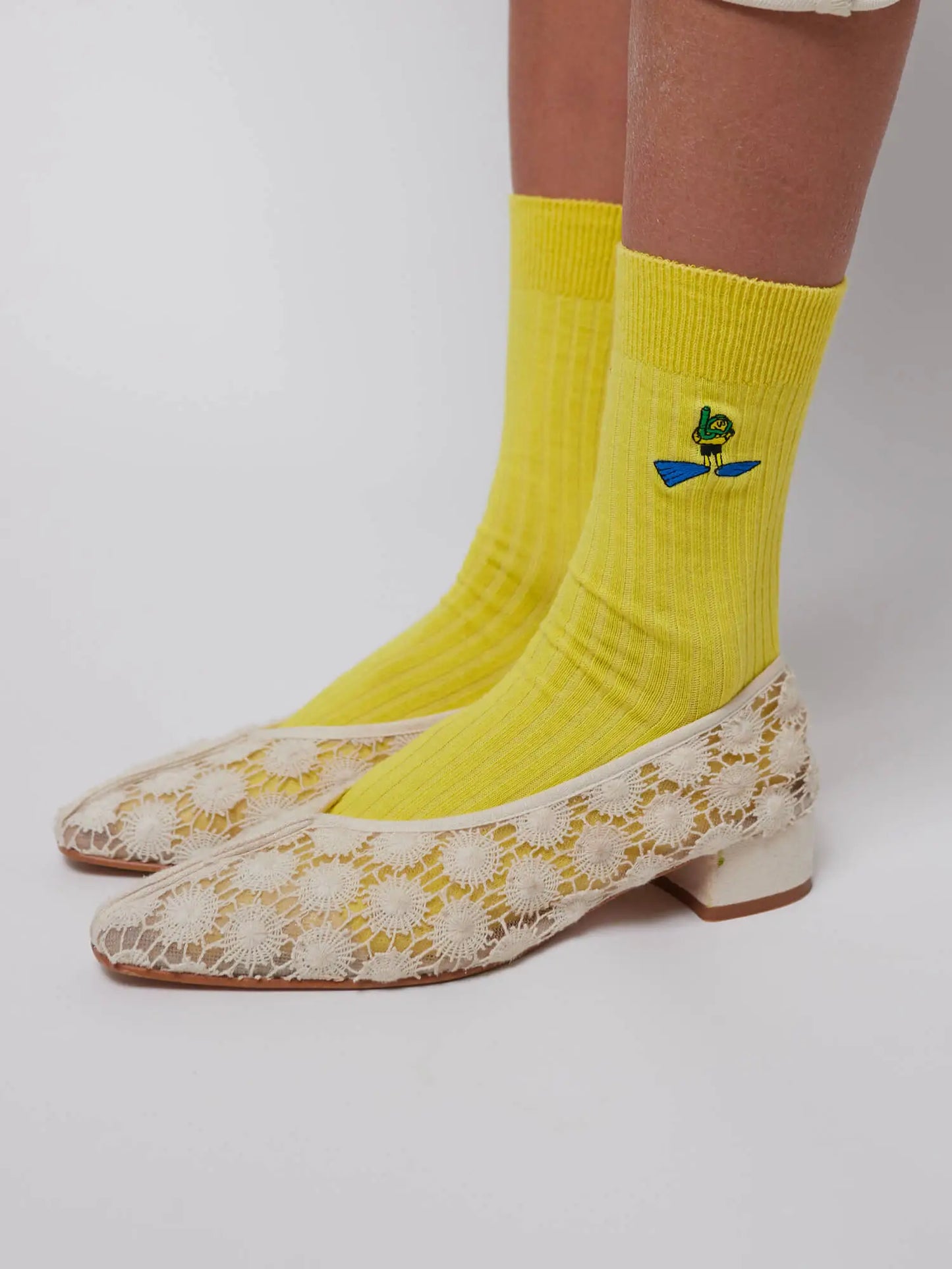 Embroidery long socks