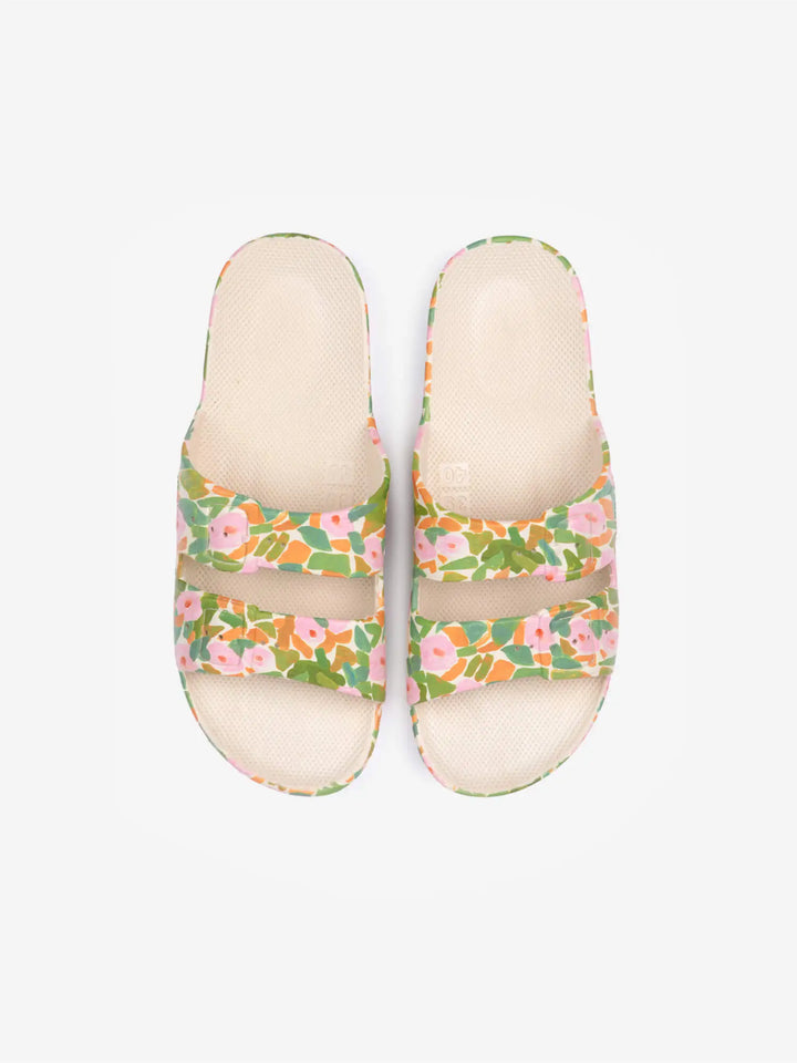 Gummisandalen Floral-Print