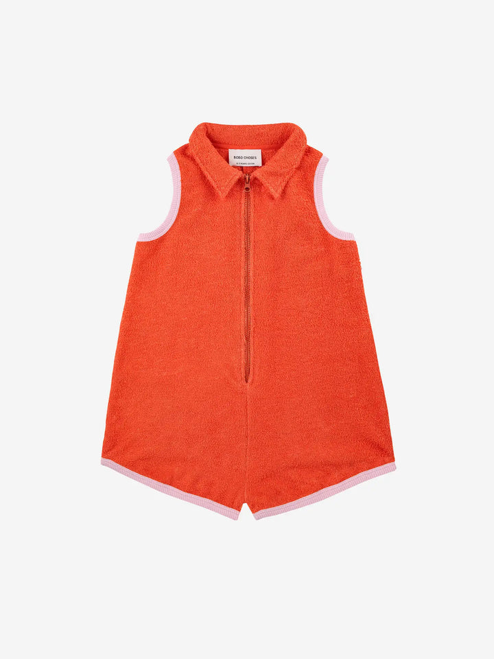 Ribbon Gift terry towel playsuit