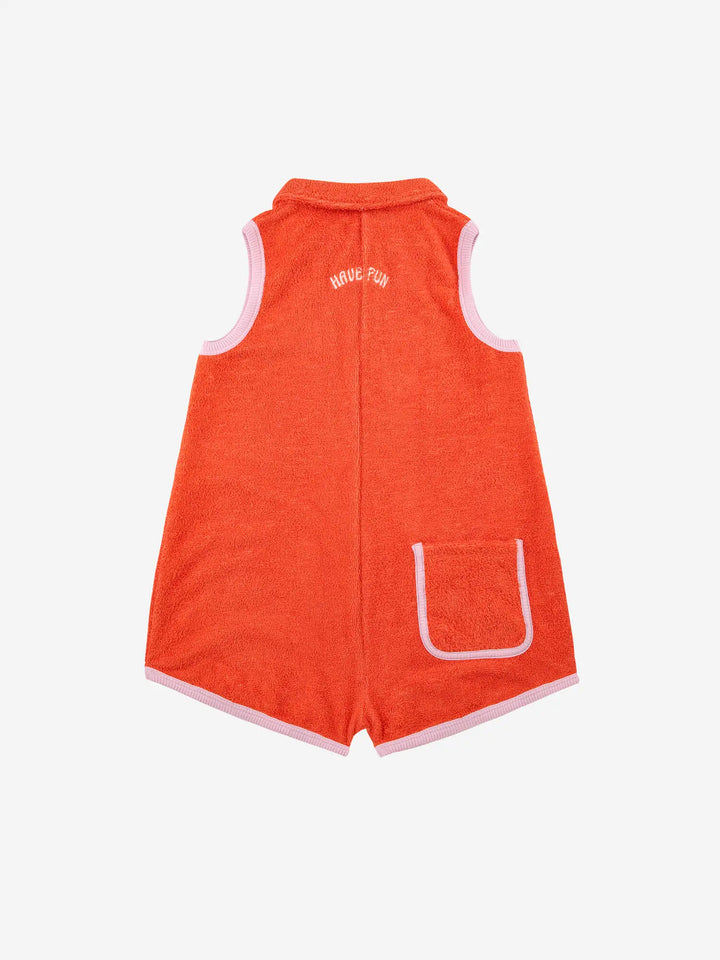 Ribbon Gift terry towel playsuit